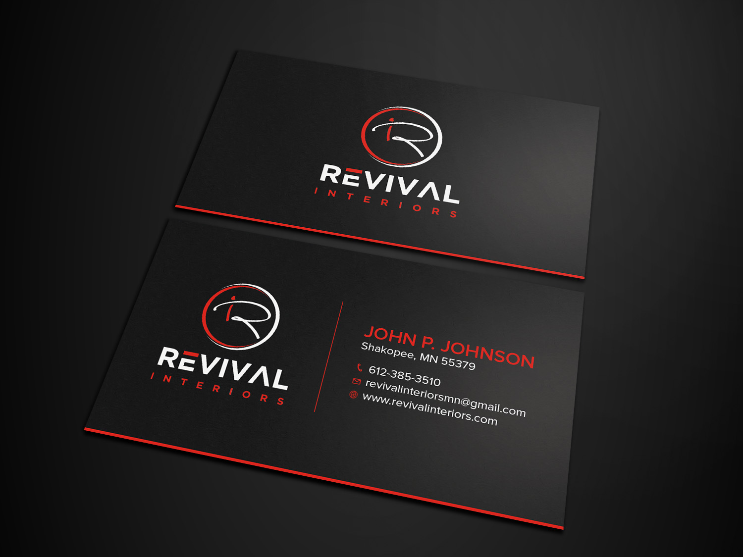 Business Card Design by Tripti Ranjan Gain for Revival Interiors | Design #25357938