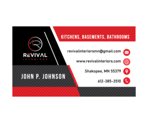 Design de Carte de Visite par Nazmulgdbd pour Revival Interiors | Design : #25368606