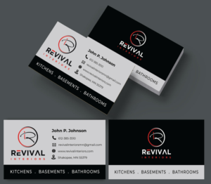 Visitenkarten-Design von CreativeFeather für Revival Interiors | Design: #25388293