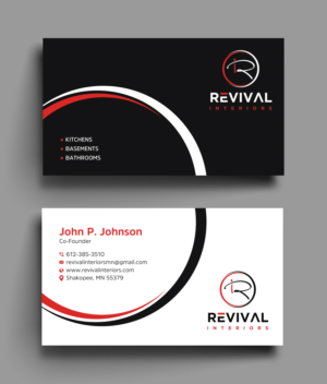 Business Card Design by Uttom 2 for Revival Interiors | Design: #25394019
