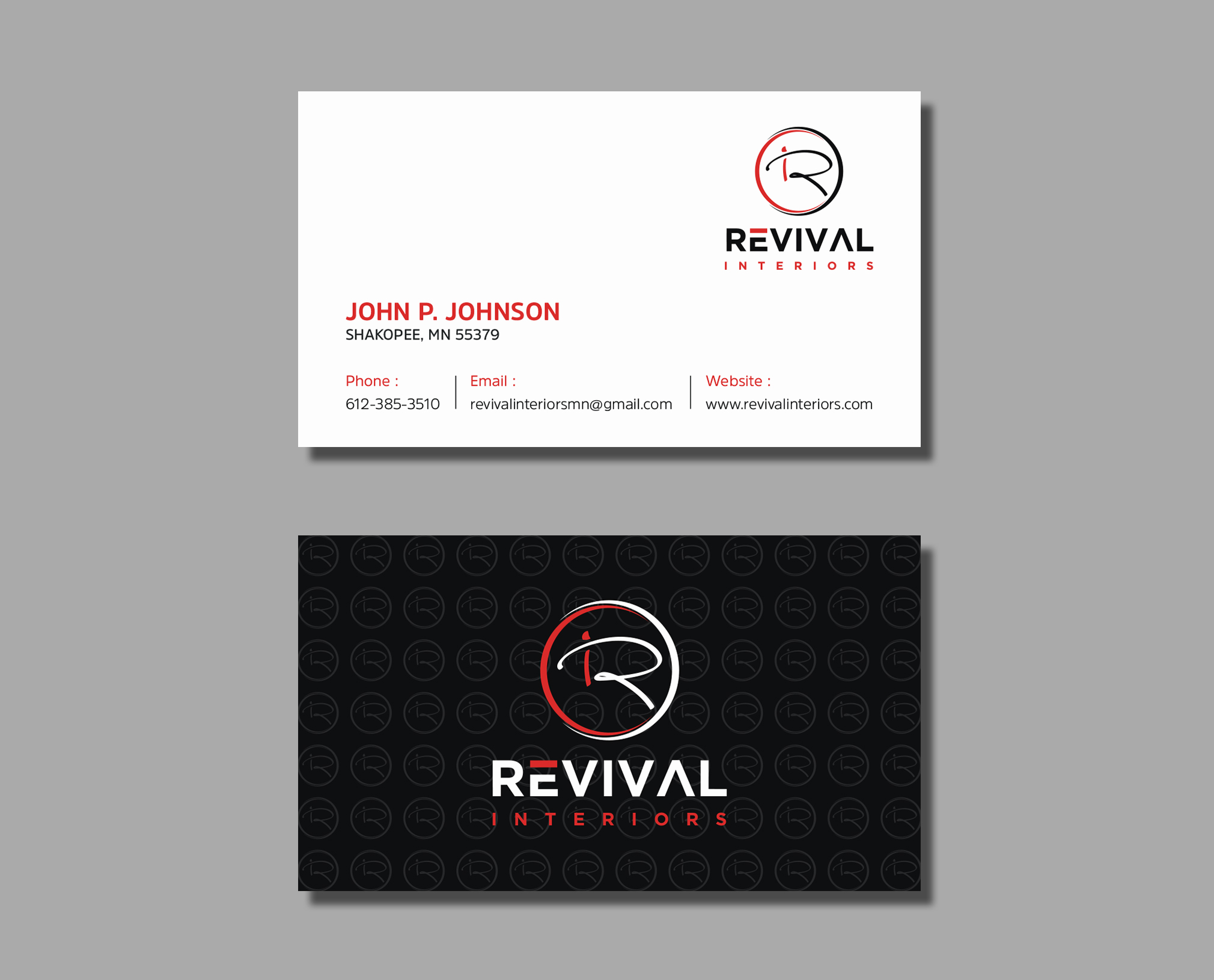 Design de Carte de Visite par Ekramul Hossen 2 pour Revival Interiors | Design #25374156