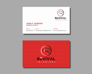 Visitenkarten-Design von Ekramul Hossen 2 für Revival Interiors | Design: #25374157