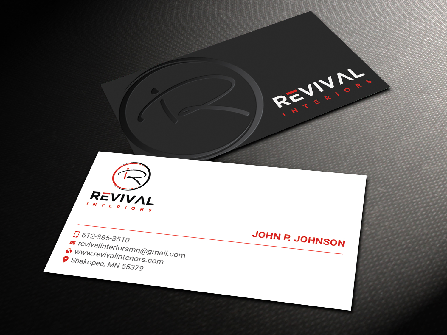Business Card Design by DesignShout for Revival Interiors | Design #25359969