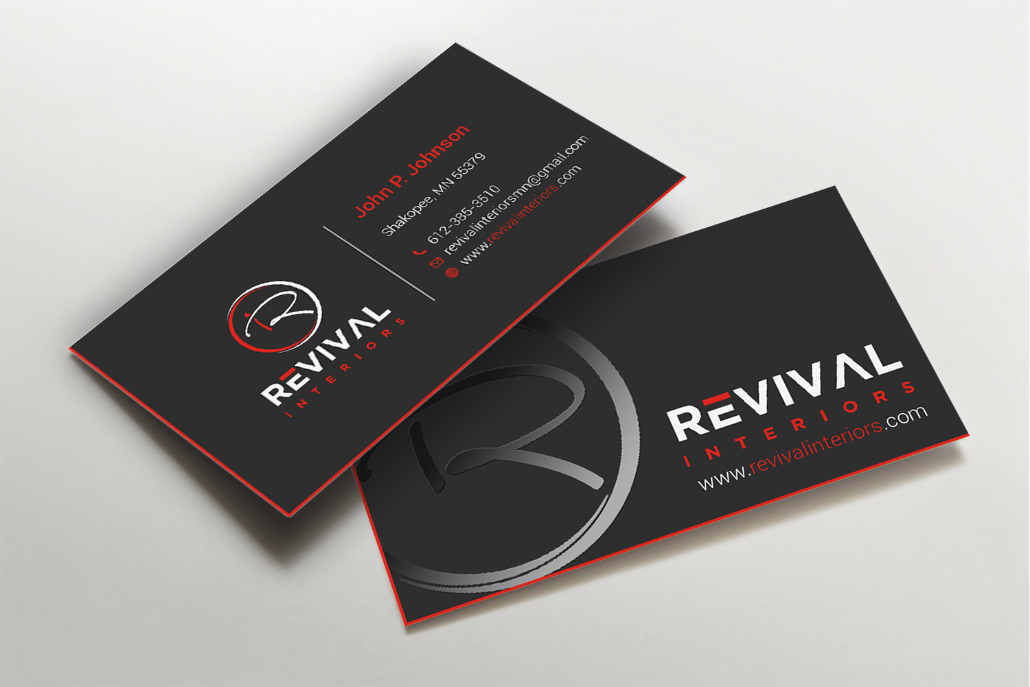 Business Card Design by Imagine design000 for Revival Interiors | Design #25353586