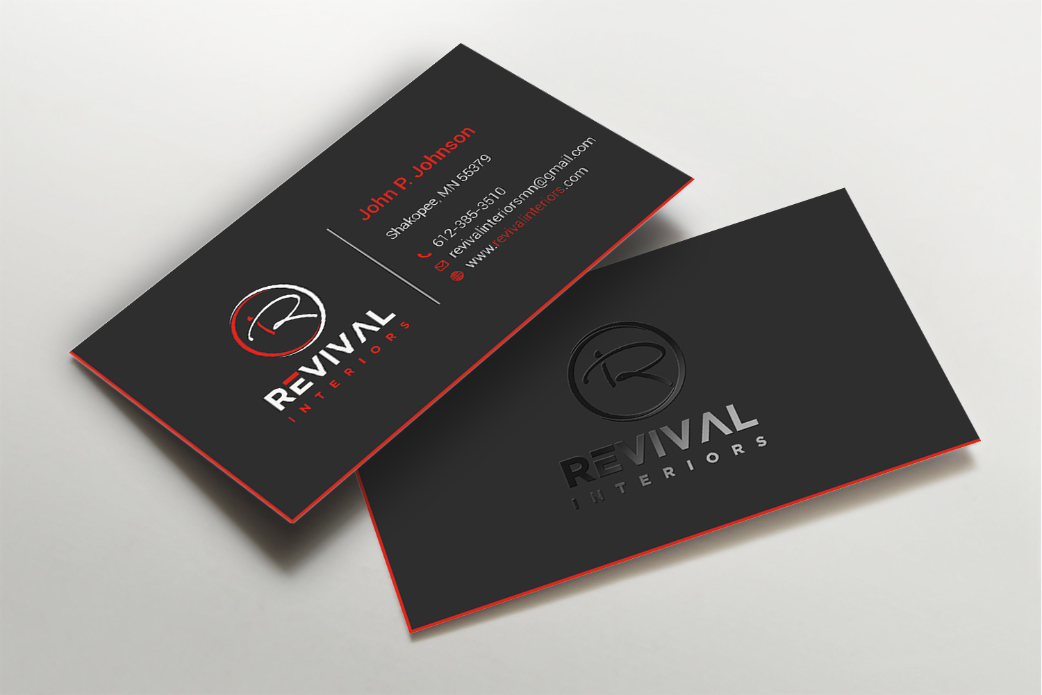 Business Card Design by Imagine design000 for Revival Interiors | Design #25353587