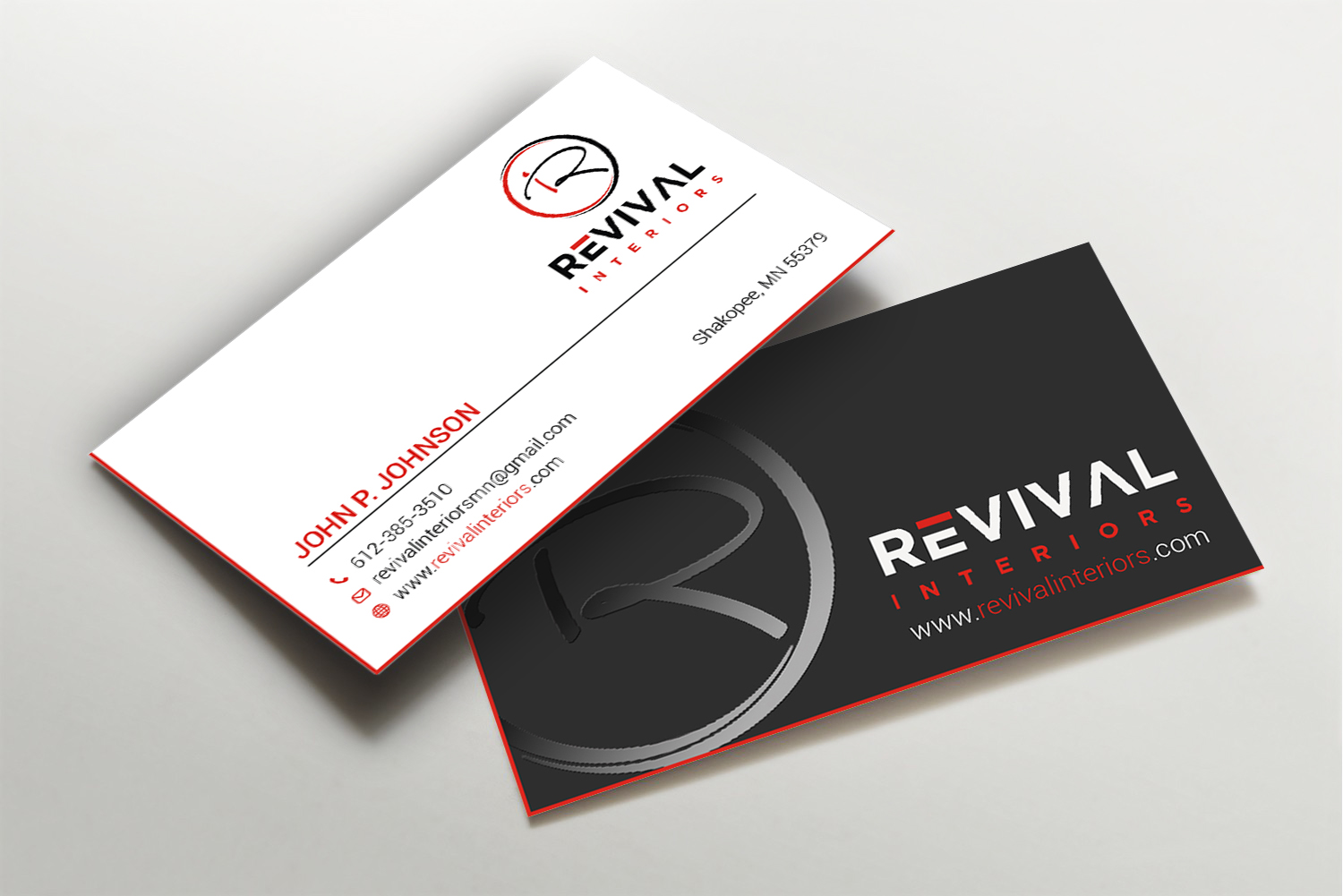 Business Card Design by Imagine design000 for Revival Interiors | Design #25353589