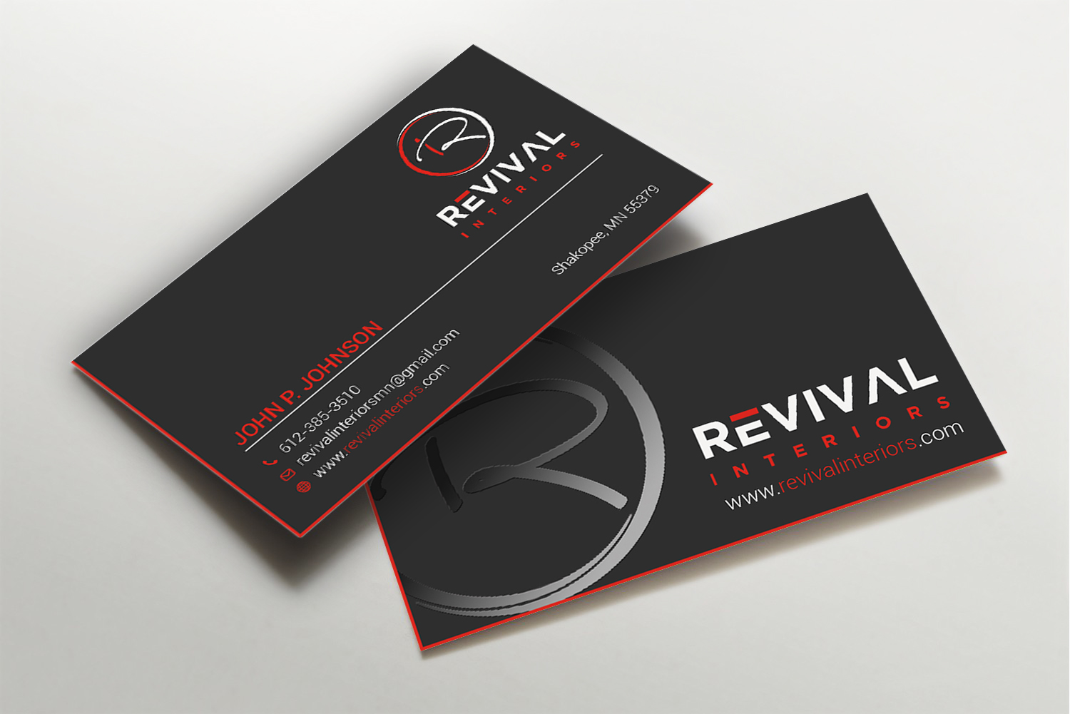 Business Card Design by Imagine design000 for Revival Interiors | Design #25353598