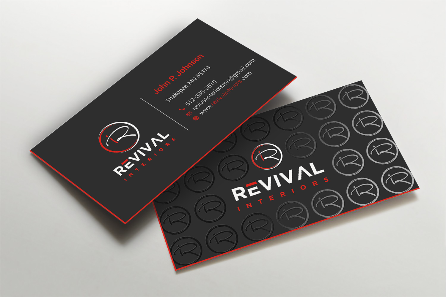 Business Card Design by Imagine design000 for Revival Interiors | Design #25383418
