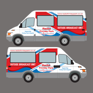 Hospital Radio Vehicle Wrap Design | Design de Covering de Véhicule par Jul-D