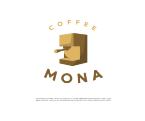 Mona Coffee | Logo Design by Ng V Duc