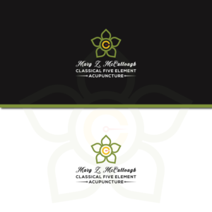 Mary Z. McCullough Classical Five Element Acupuncture  // or use number 5 instead of spelling out Five | Logo Design by Md Shehidul Islam Rimon