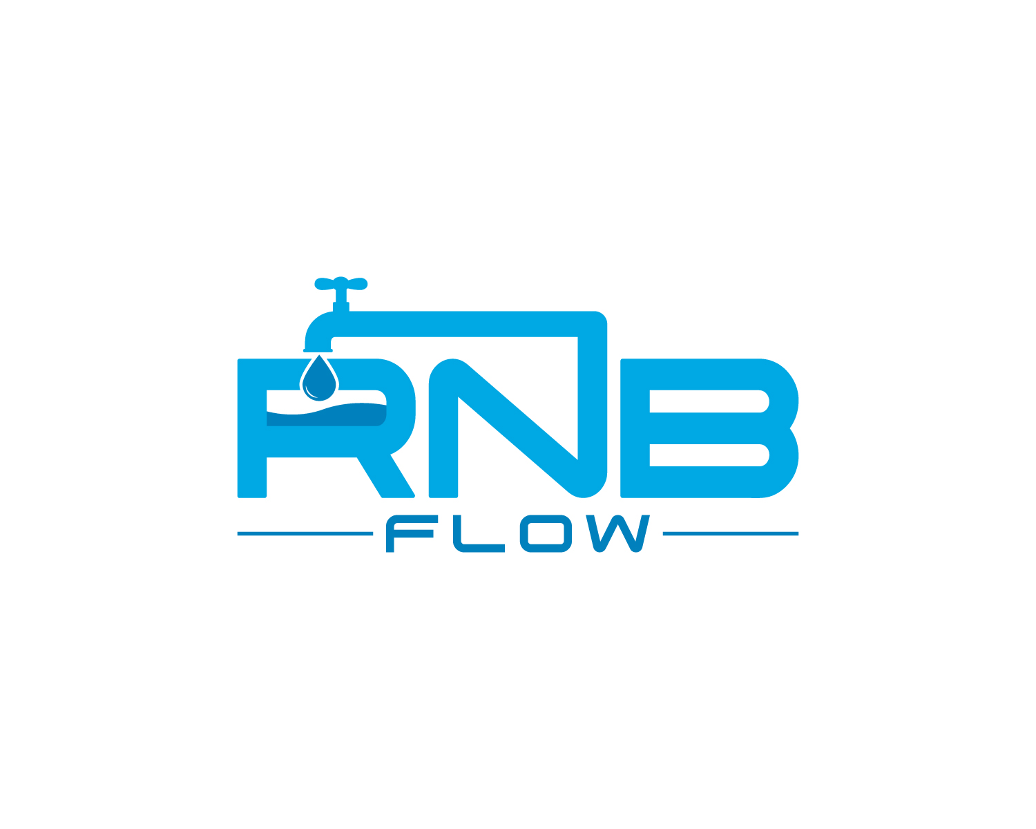Logo Design by Atec for RNB FLOW | Design #25358686