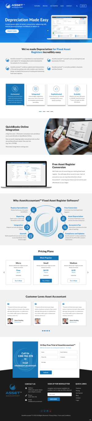 Web Design by pb for this project | Design #25386192