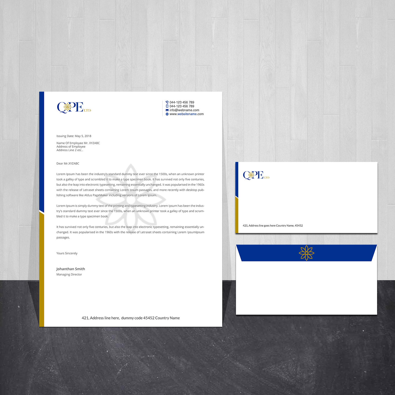 Stationery Design by Creations Box 2015 for this project | Design #25371615