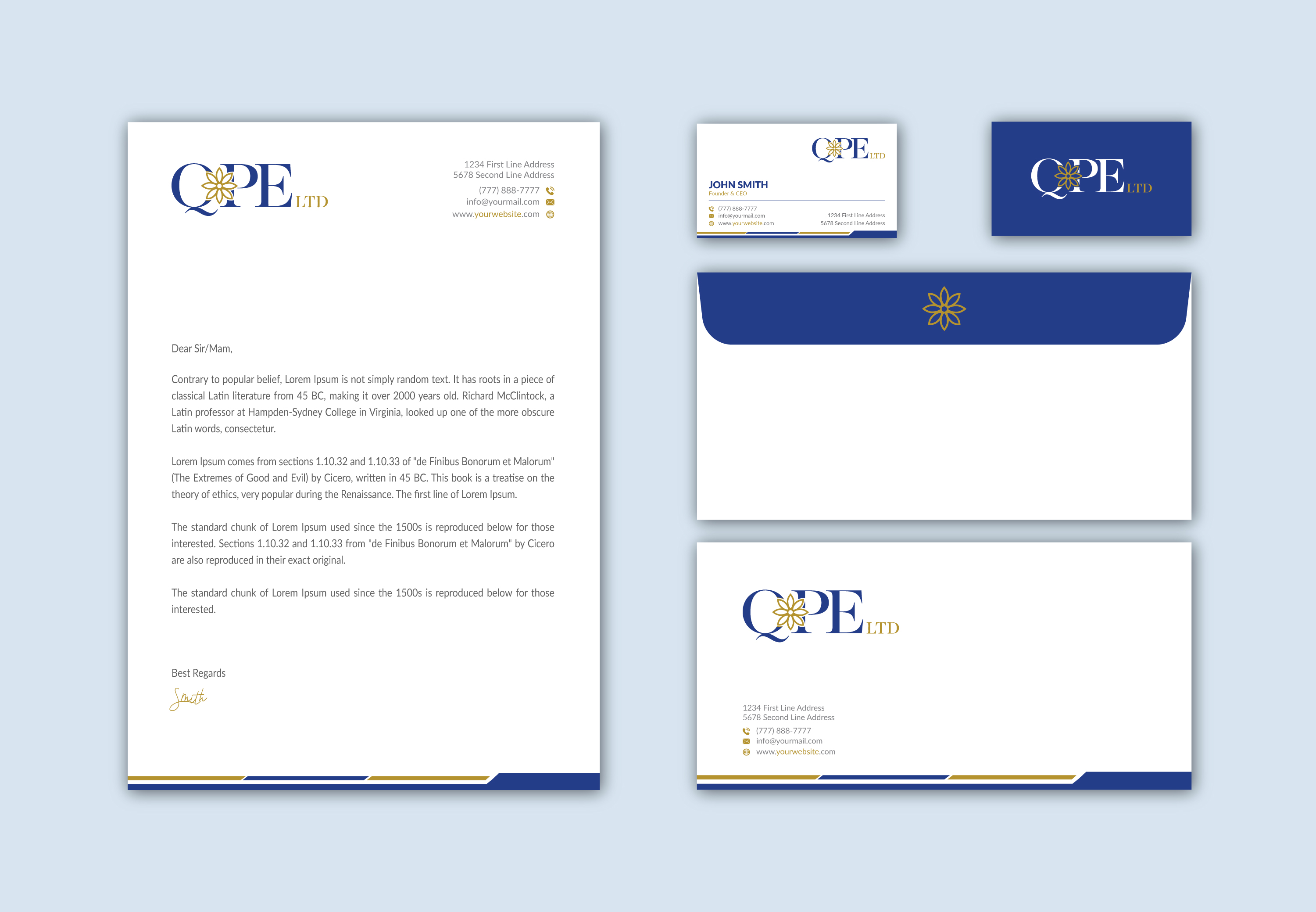 Stationery Design by Musa. A for this project | Design #25369881