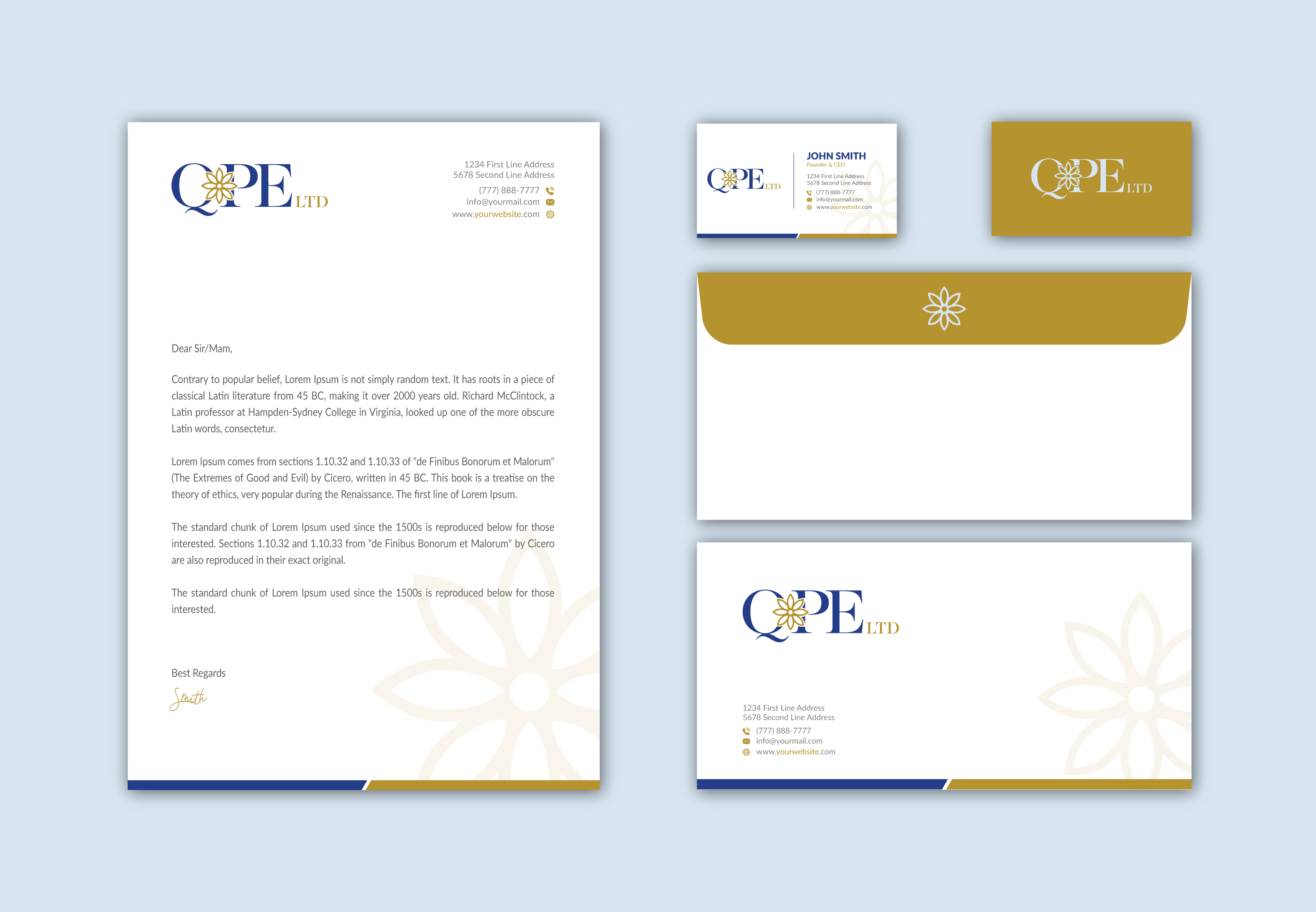 Stationery Design by Musa. A for this project | Design #25369882