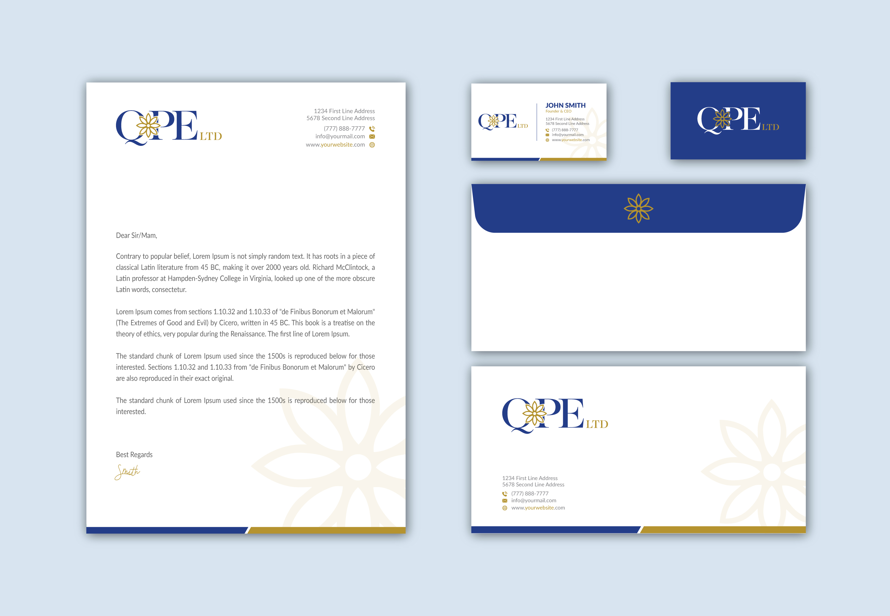 Stationery Design by Musa. A for this project | Design #25369884