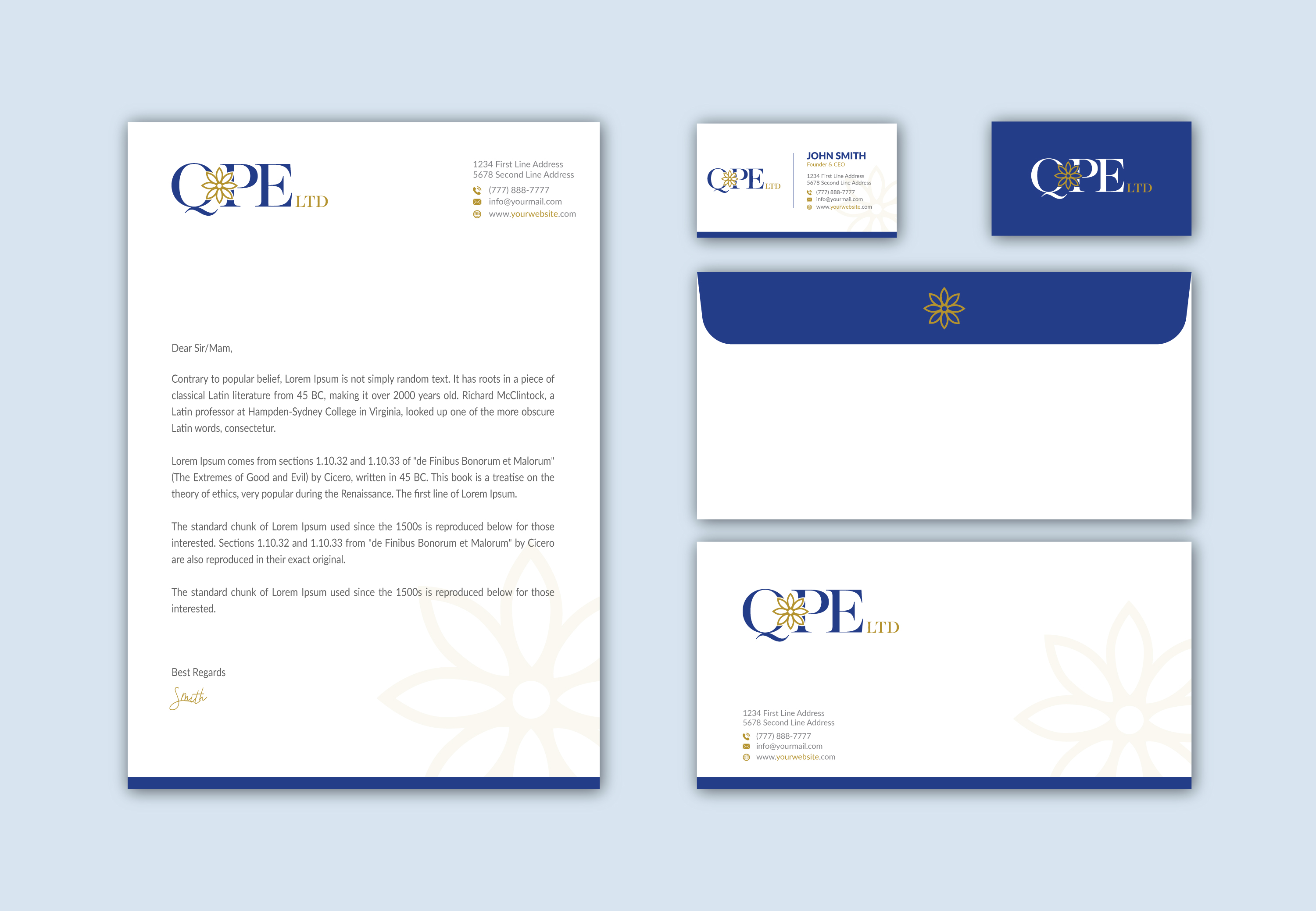 Stationery Design by Musa. A for this project | Design #25411941