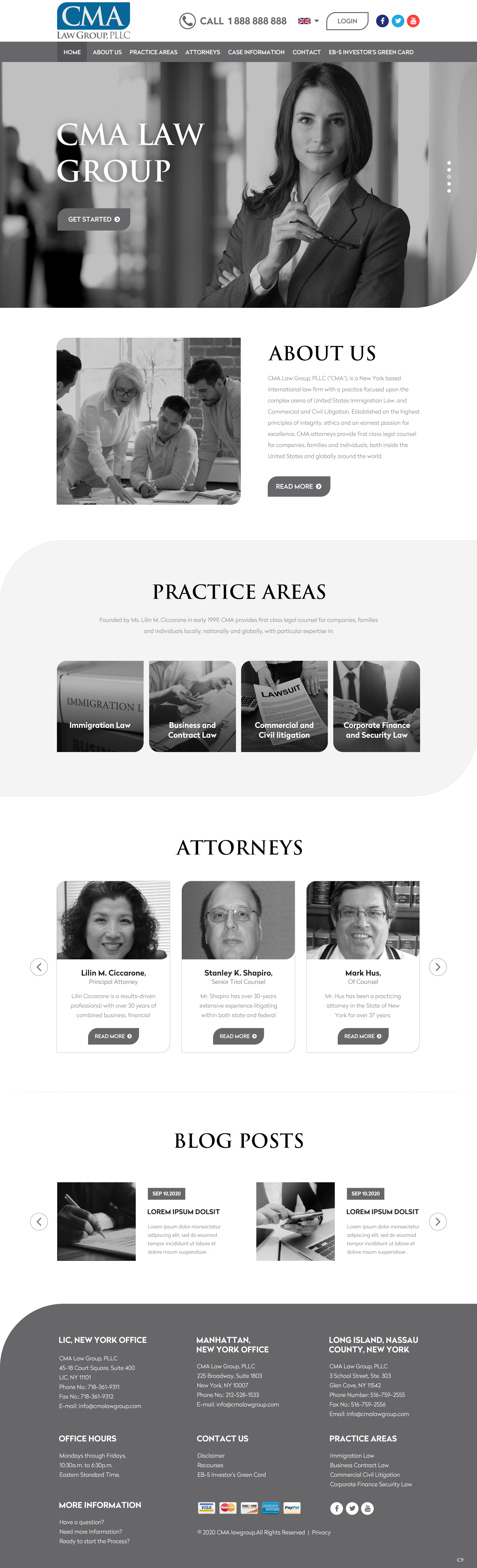 Web Design by pb for CMA Law Group, PLLC | Design #25368480