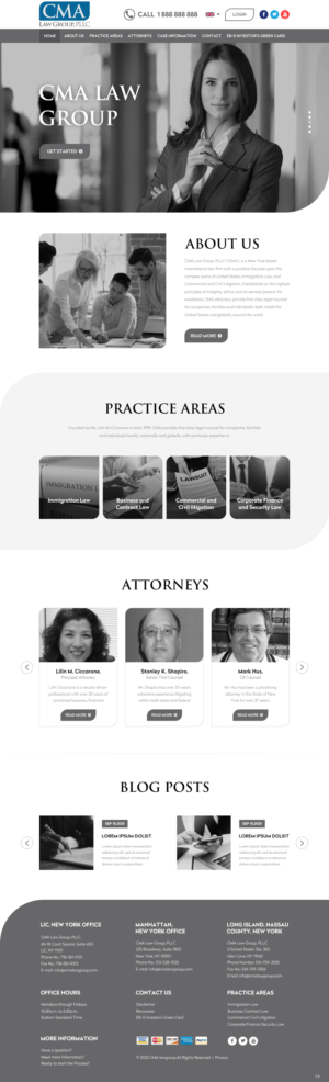 Web Design by pb for CMA Law Group, PLLC | Design: #25368480