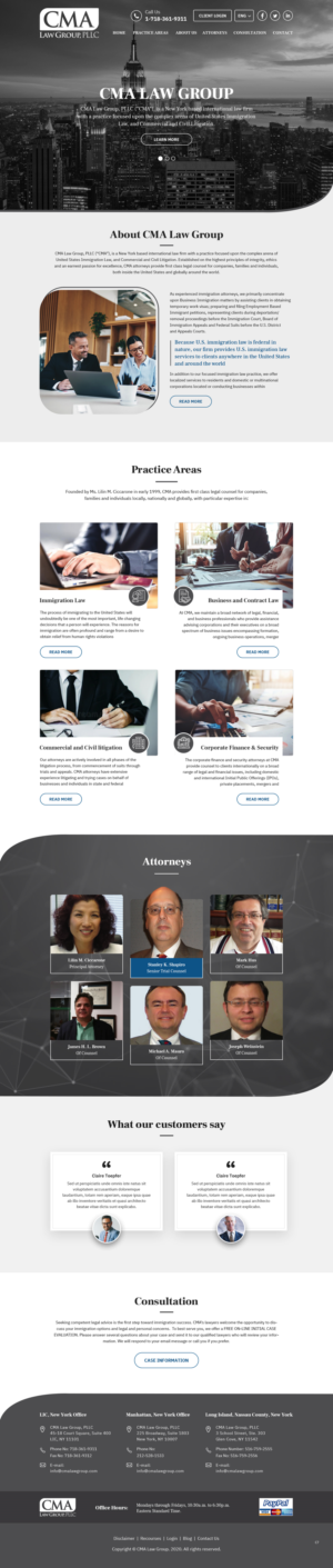 Web Design by pb for CMA Law Group, PLLC | Design: #25368481