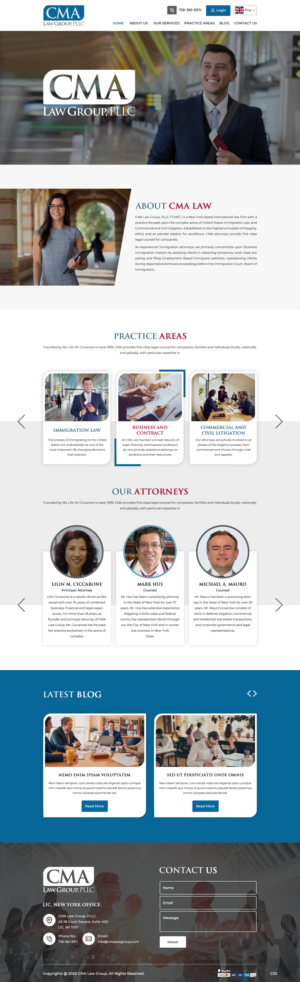 Web Design by pb for CMA Law Group, PLLC | Design: #25368482