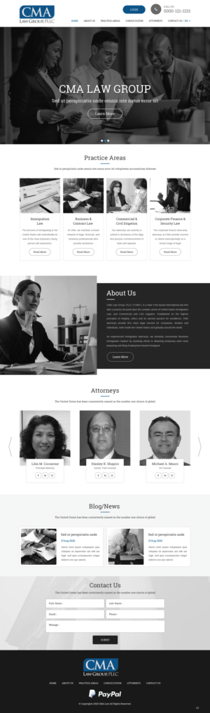 Web Design by pb for CMA Law Group, PLLC | Design: #25368483