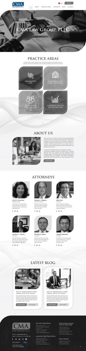 Web Design by pb for CMA Law Group, PLLC | Design: #25368484