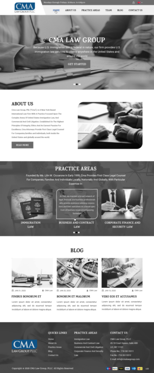 Web Design by pb for CMA Law Group, PLLC | Design: #25368490