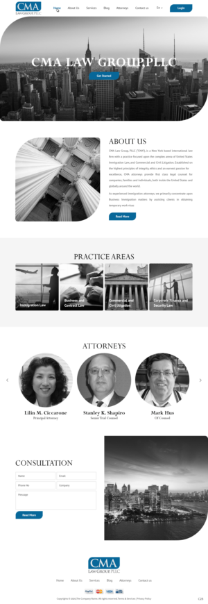 Web Design by pb for CMA Law Group, PLLC | Design: #25368491