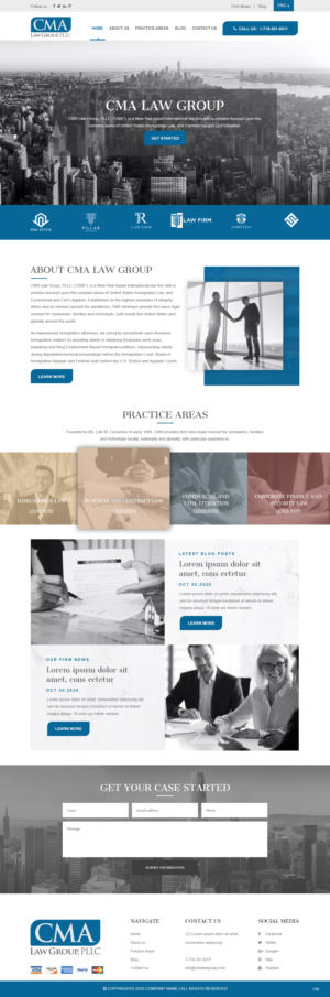 Web Design by pb for CMA Law Group, PLLC | Design: #25368492