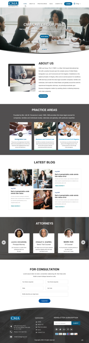 Web Design by pb for CMA Law Group, PLLC | Design: #25368493
