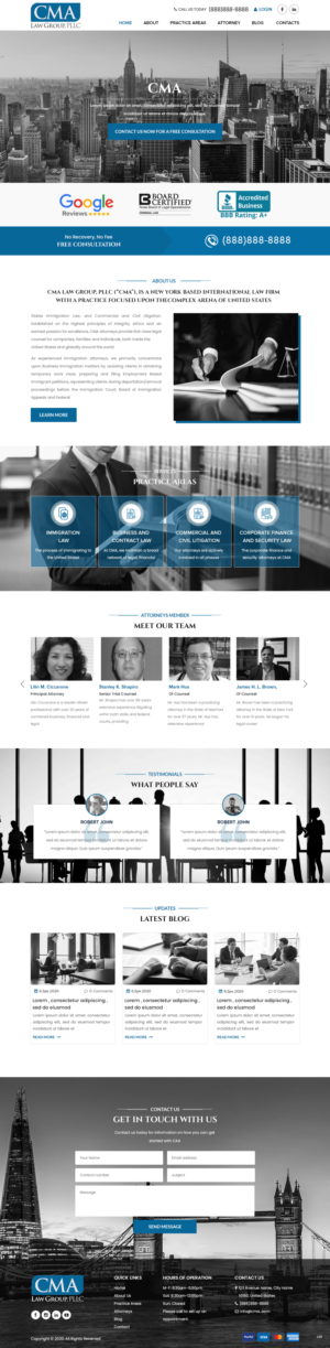 Web Design by pb for CMA Law Group, PLLC | Design: #25368494