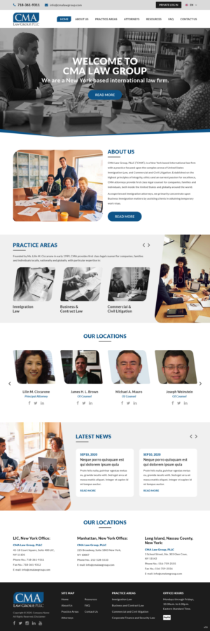 Web Design by pb for CMA Law Group, PLLC | Design: #25368510