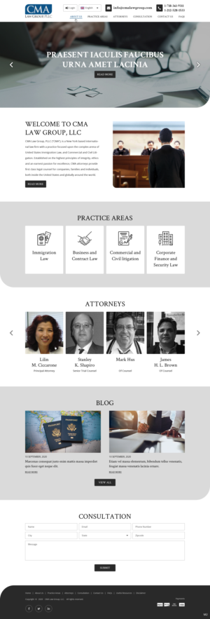 Web Design by pb for CMA Law Group, PLLC | Design: #25368512