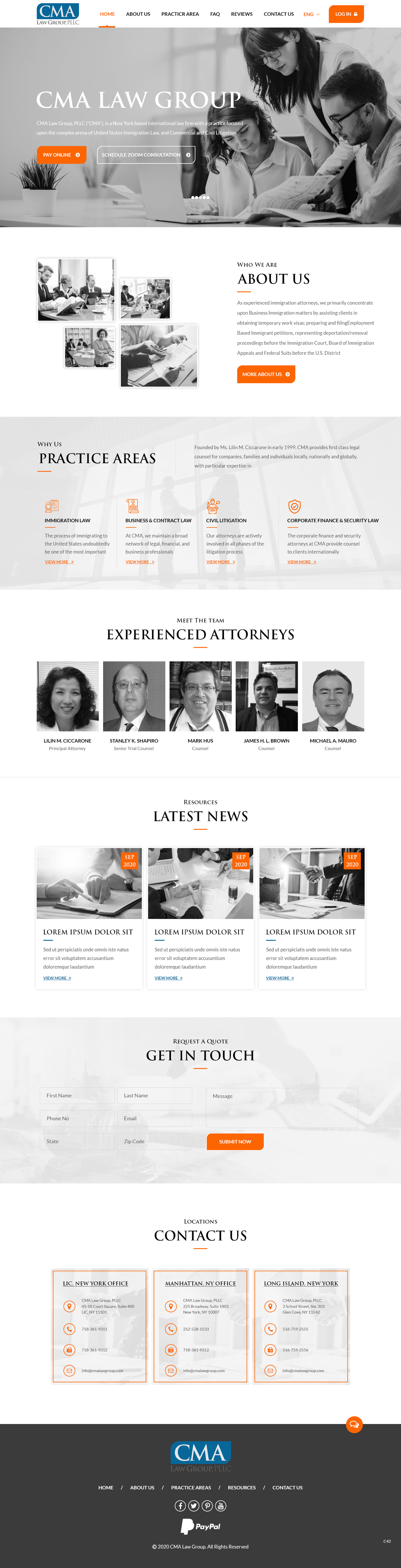 Web Design by pb for CMA Law Group, PLLC | Design #25374266