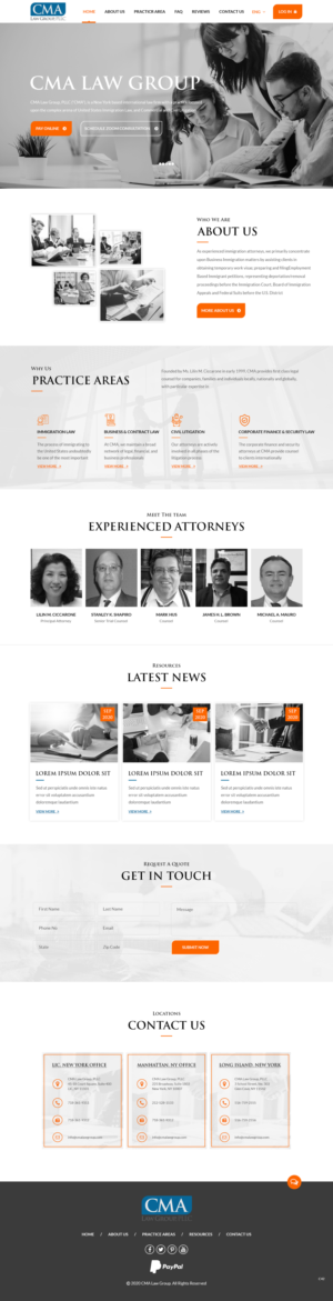 Web Design by pb for CMA Law Group, PLLC | Design: #25374266