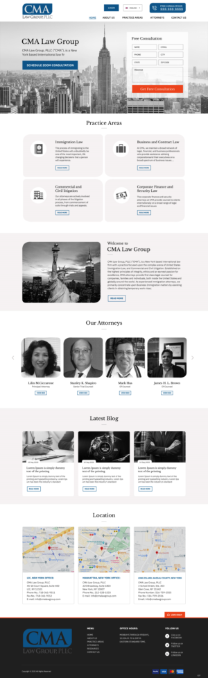 Web Design by pb for CMA Law Group, PLLC | Design: #25374268
