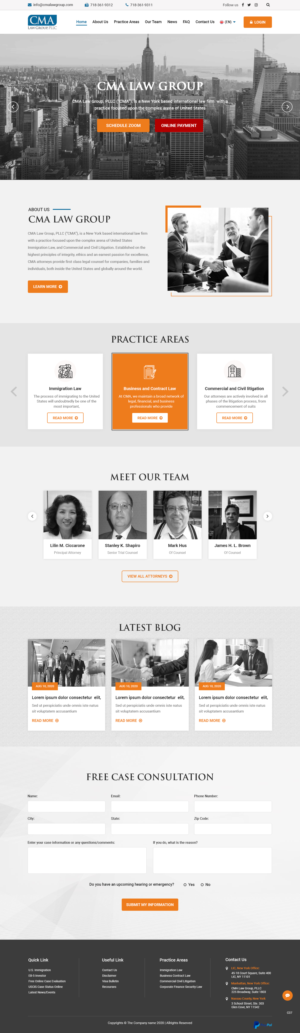 Web Design by pb for CMA Law Group, PLLC | Design: #25374453