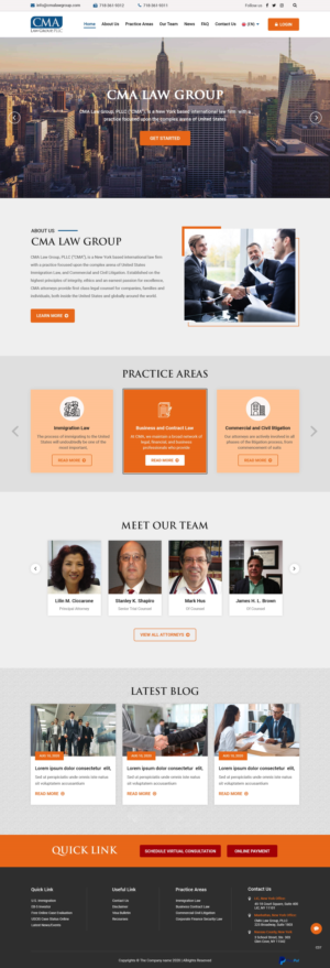 Web Design by pb for CMA Law Group, PLLC | Design: #25400131