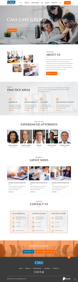 Web Design by pb for CMA Law Group, PLLC | Design: #25400132