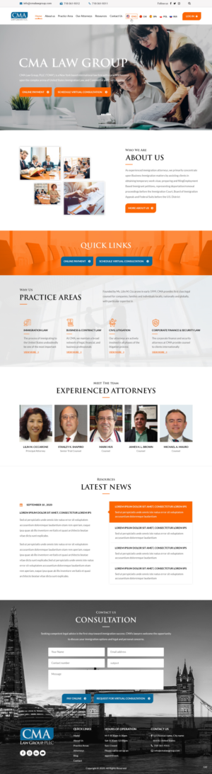 Web Design by pb for CMA Law Group, PLLC | Design: #25414743
