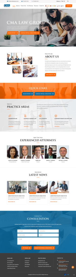 Web Design by pb for CMA Law Group, PLLC | Design: #25414744