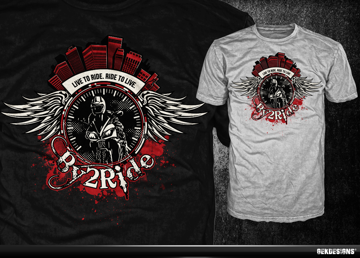 T-shirt Design by gekgrfx for By2ride | Design #3075597