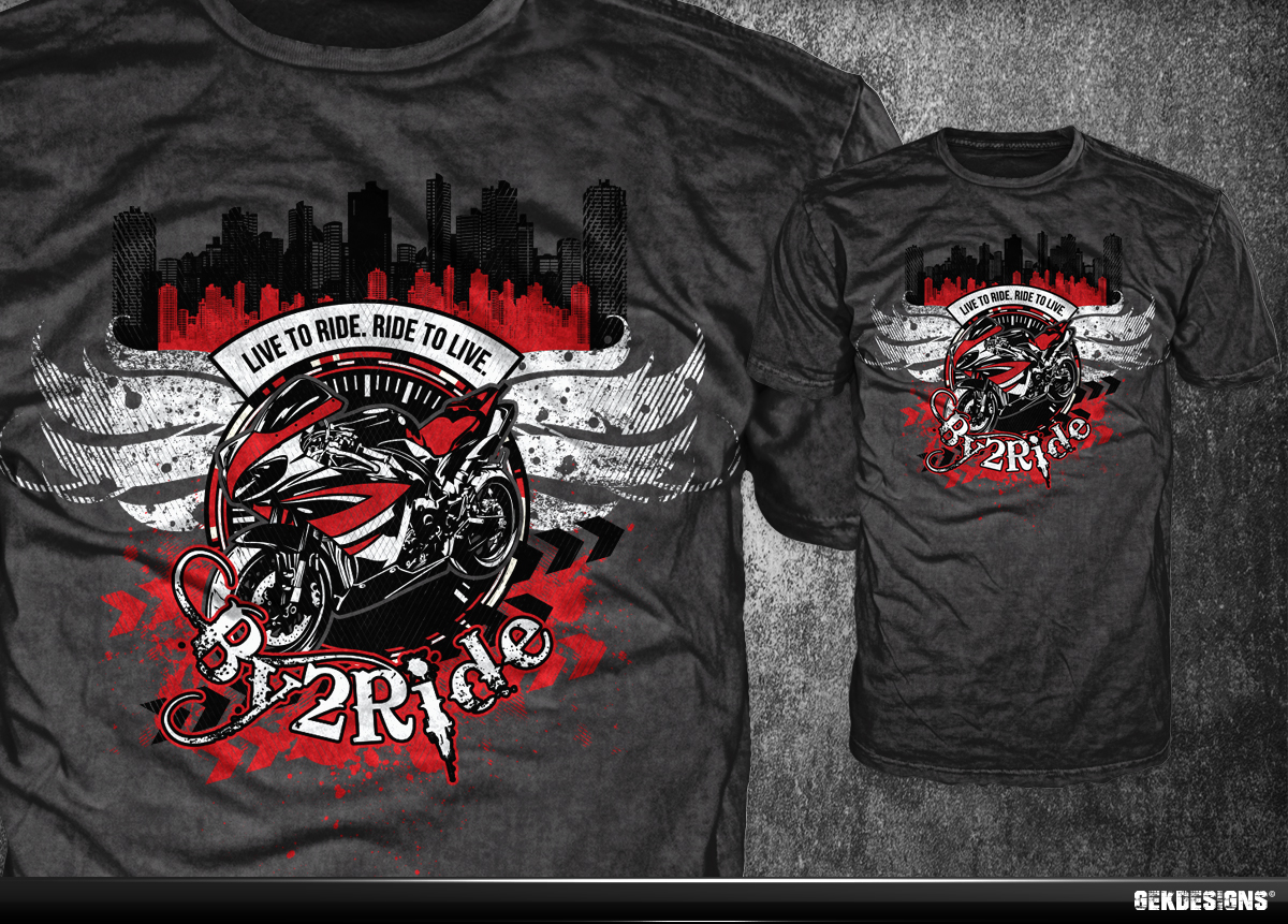 T-shirt Design by gekgrfx for By2ride | Design #3170988