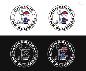 Charlie the Plumber ( with and without no job to small) | Logo Design by Dot Design 3
