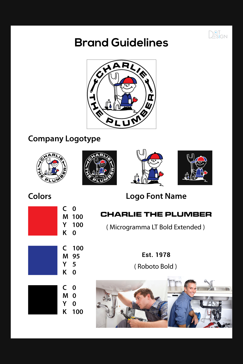 Logo Design by Dot Design 3 for CHARLIE THE PLUMBER | Design #25599110