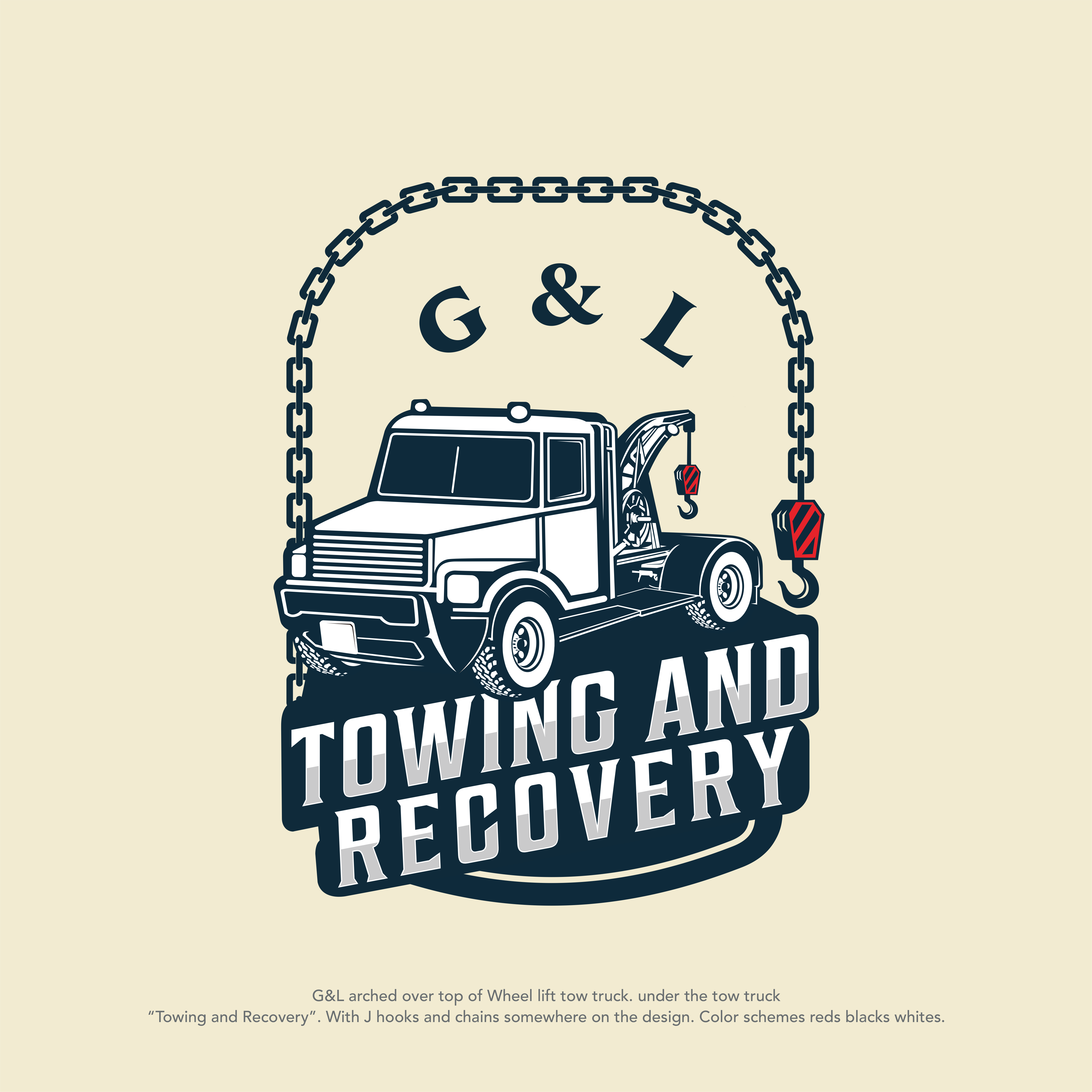 Logo Design by Low_vertical for G&L TOWING AND RECOVERY LLC | Design #25375393