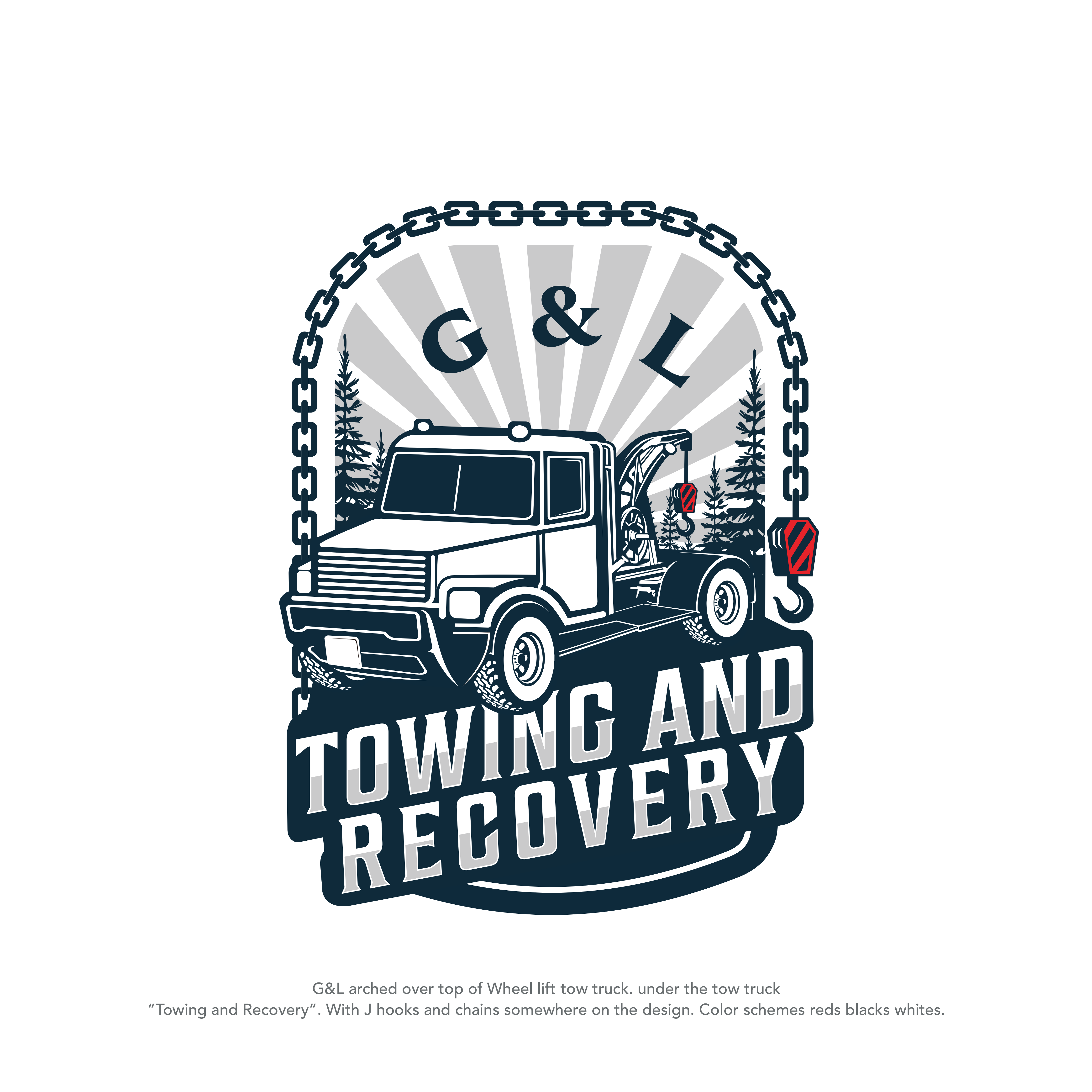 Logo Design by Low_vertical for G&L TOWING AND RECOVERY LLC | Design #25375690