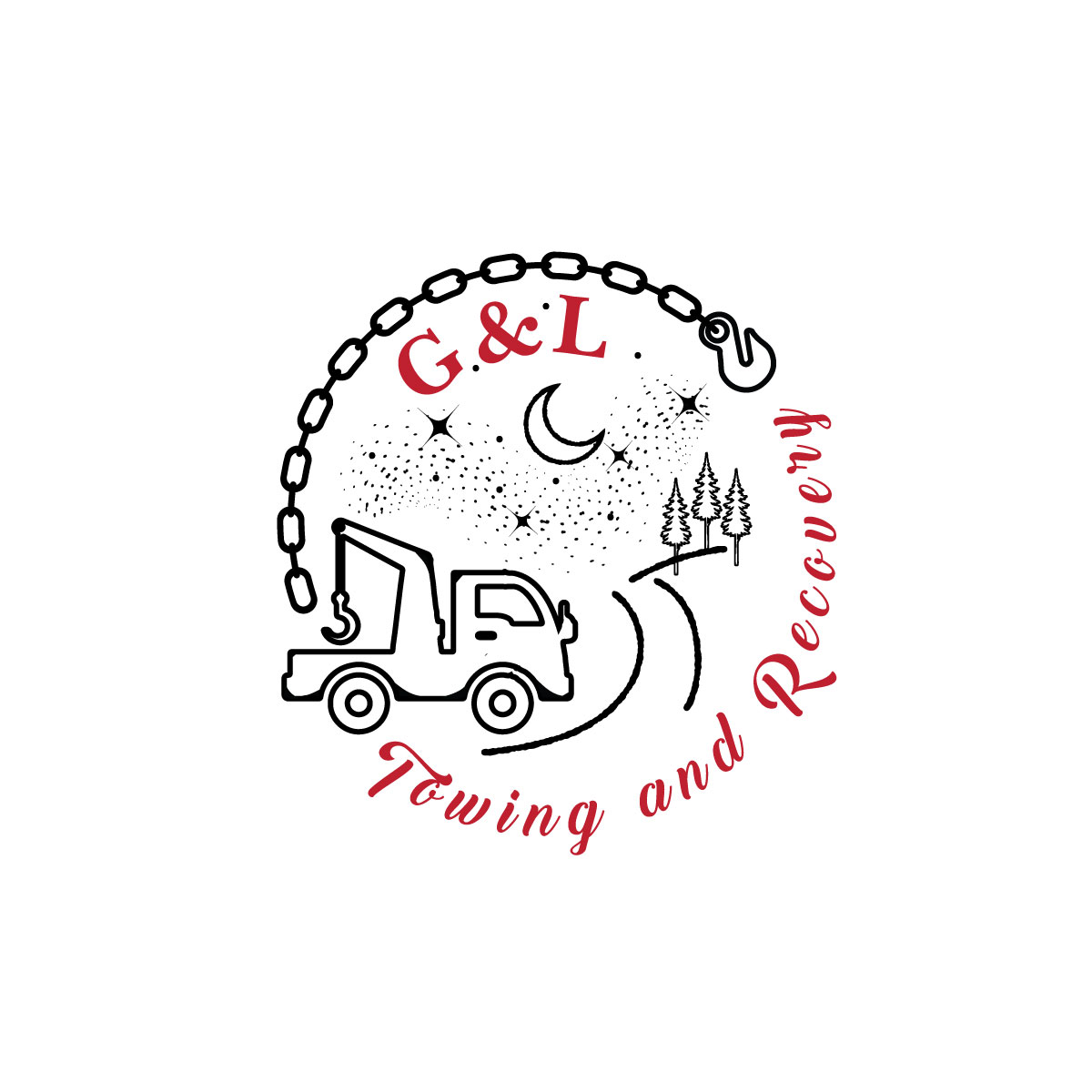Logo Design by zvukcica for G&L TOWING AND RECOVERY LLC | Design #25374369